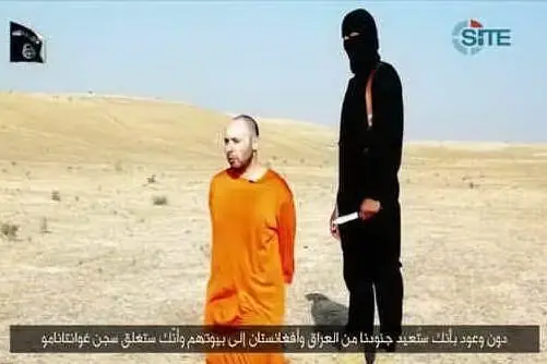 Un immagine del video dell'esecuzione