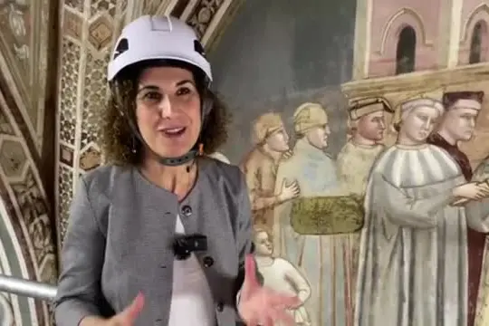 Il restauro degli affreschi di Giotto in Santa Croce a Firenze