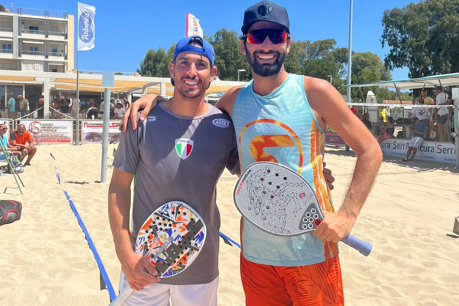 I vincitori del torneo maschile Luca Cramarosa e Tommaso Giovannini (Foto Noemi Fadda)