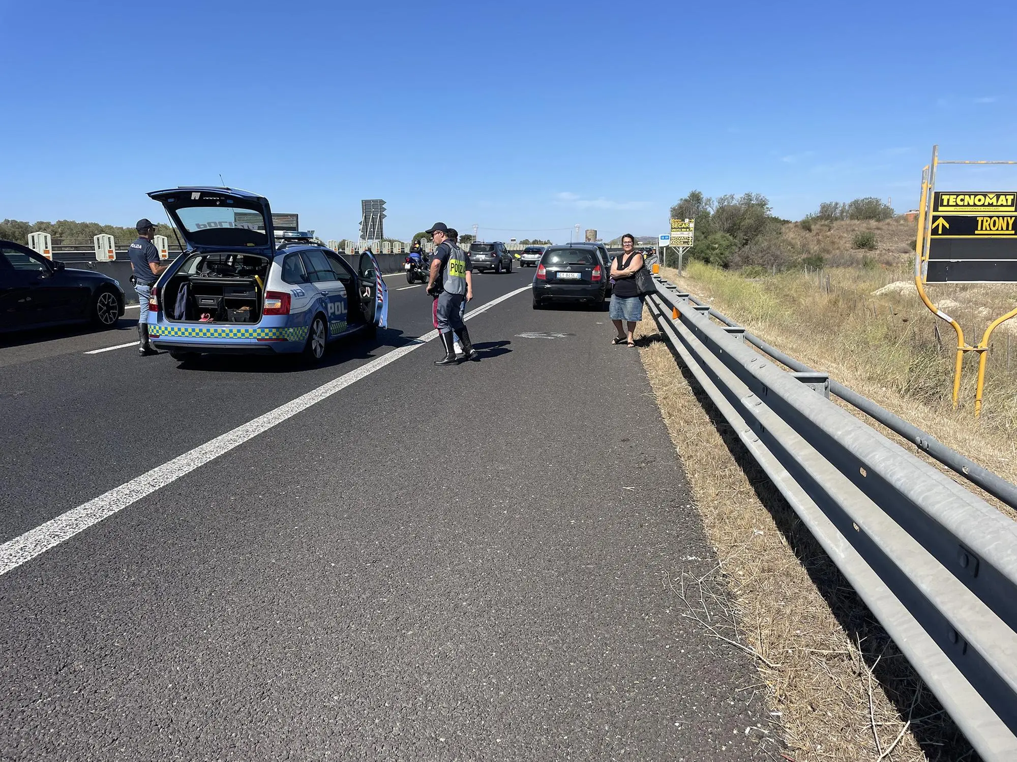 Sestu, 30 settembre 2023 - Incidente stradale km 10 131 - Auto Moto - S. Anedda Endrich