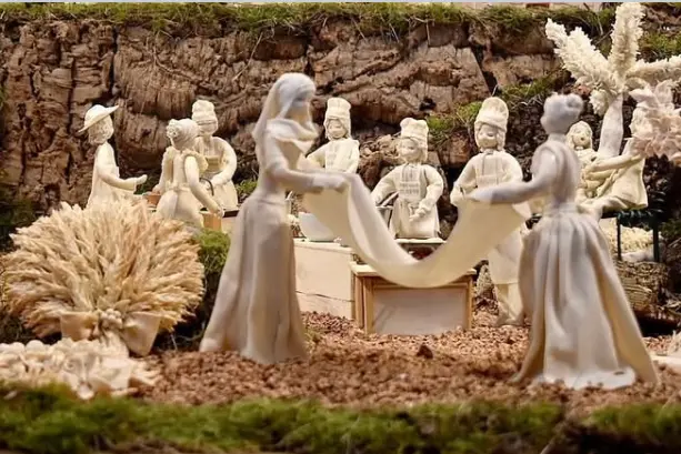 Presepe di pane ad Olmedo (foto Pala)