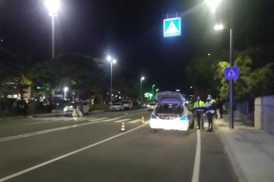 Il luogo dell'incidente (Foto Polizia municipale)