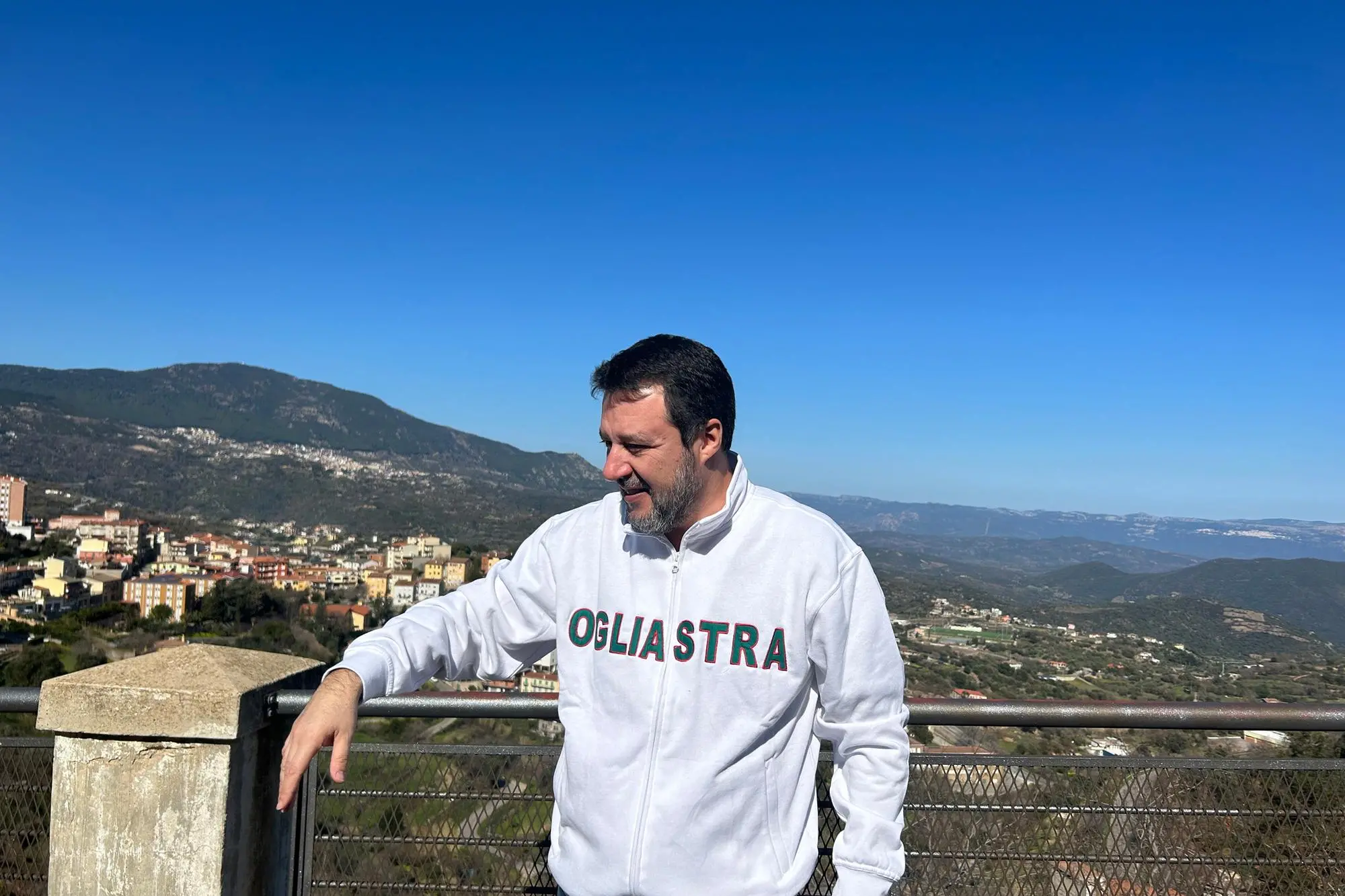 Matteo Salvini a Lanusei (foto Secci)