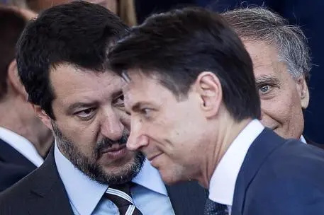 Conte e Salvini (Ansa)