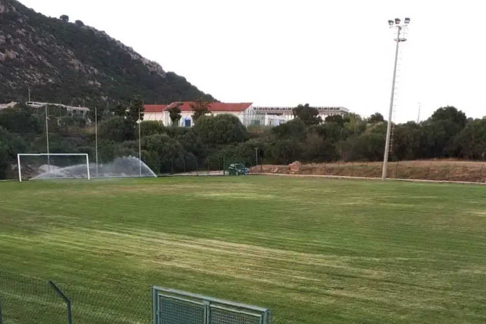 L'impianto sportivo di Abbiadori, in cui gioca il Porto Cervo calcio (L'Unione Sarda - Tellini)