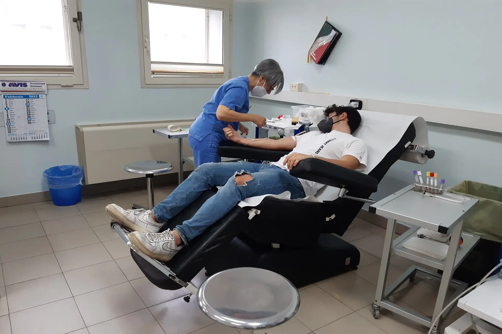 Un donatore (foto concessa)