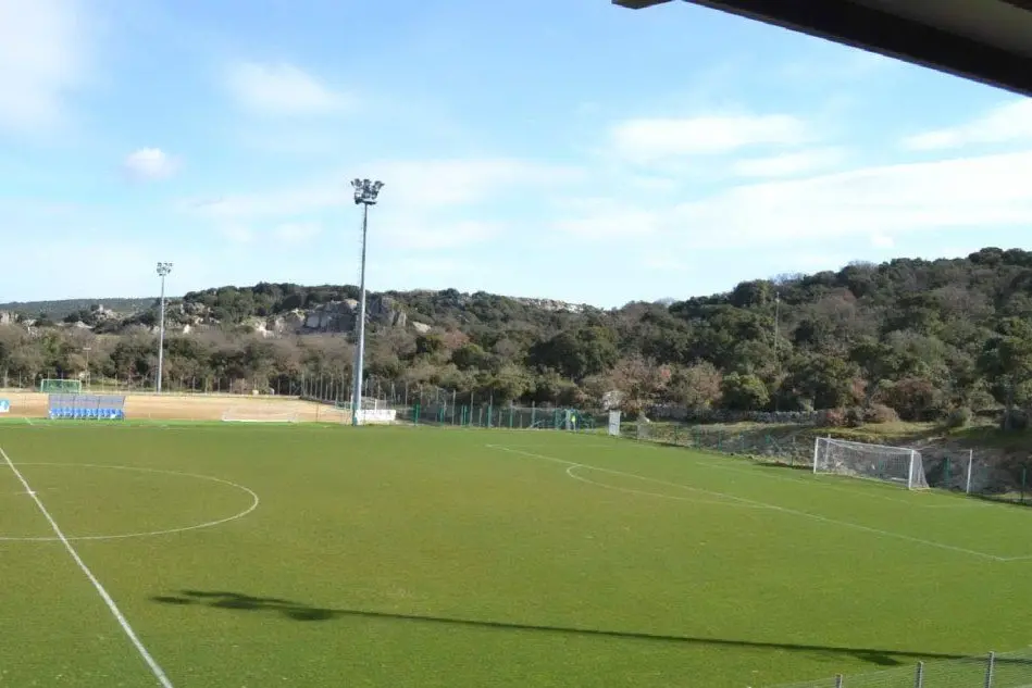 Lo stadio Borucca di Buddusò ( foto Tellini)