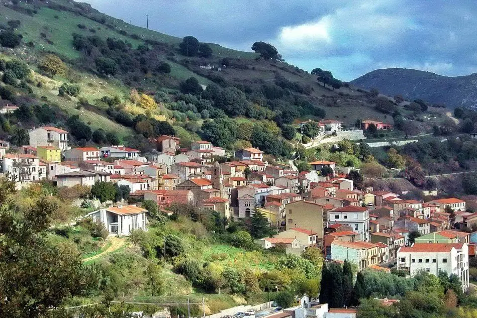 Una veduta panoramica di Bortigiadas (foto Pier Giacomo Pala)