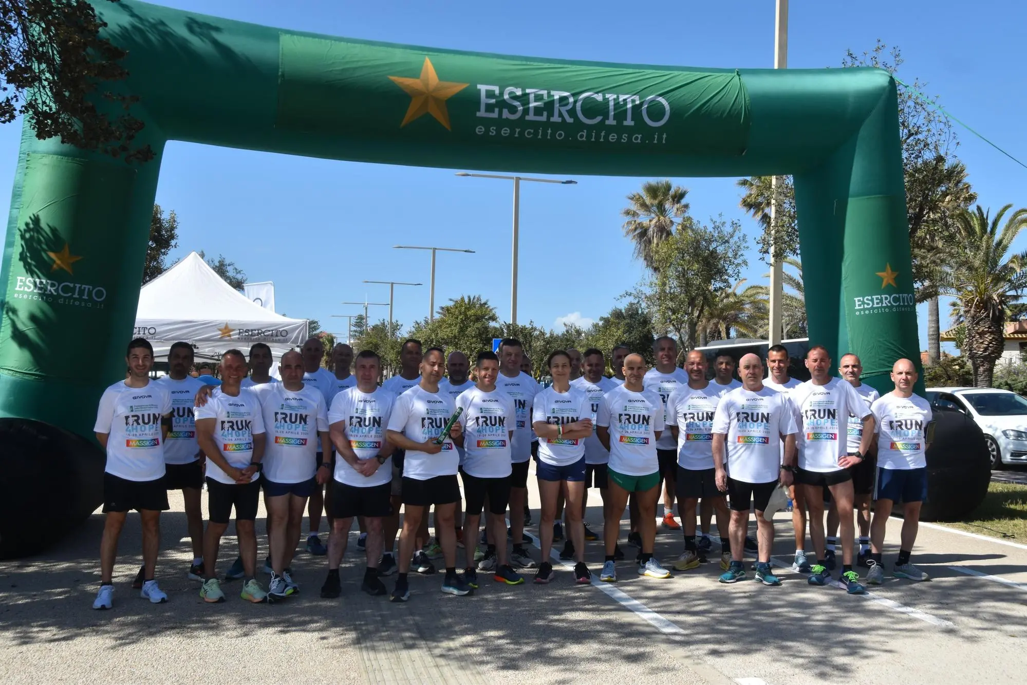 I militari del Battaglione Trasmissioni “Gennargentu” alla Run4Hope 2026 (foto ufficio stampa)