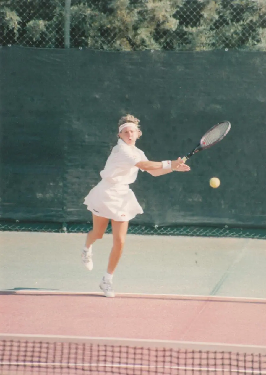 Linda Ferrando nel 1990 ad Arzachena (foto concessa)