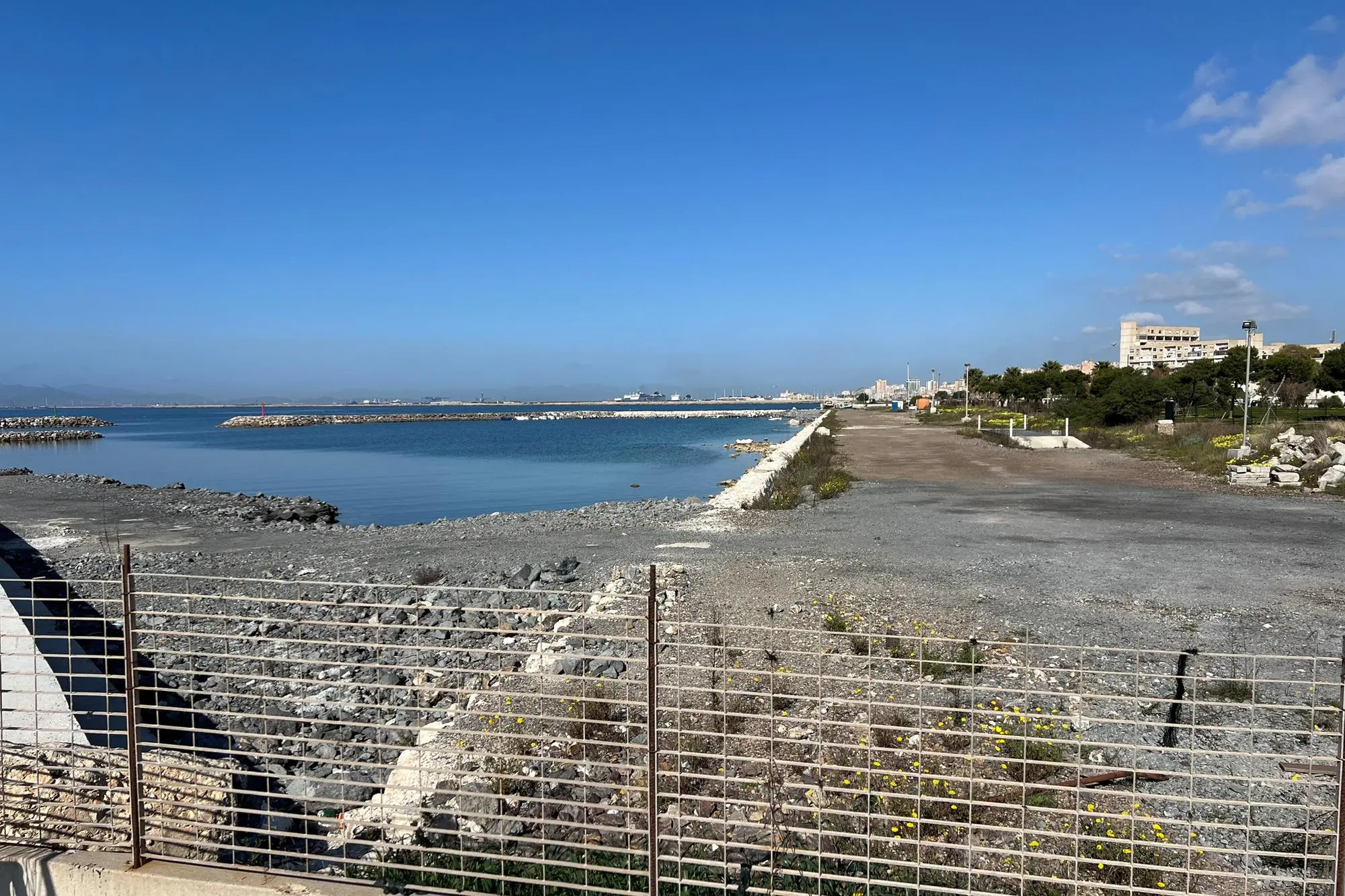 Il lungomare Sant'Elia (Archivio L'Unione Sarda)