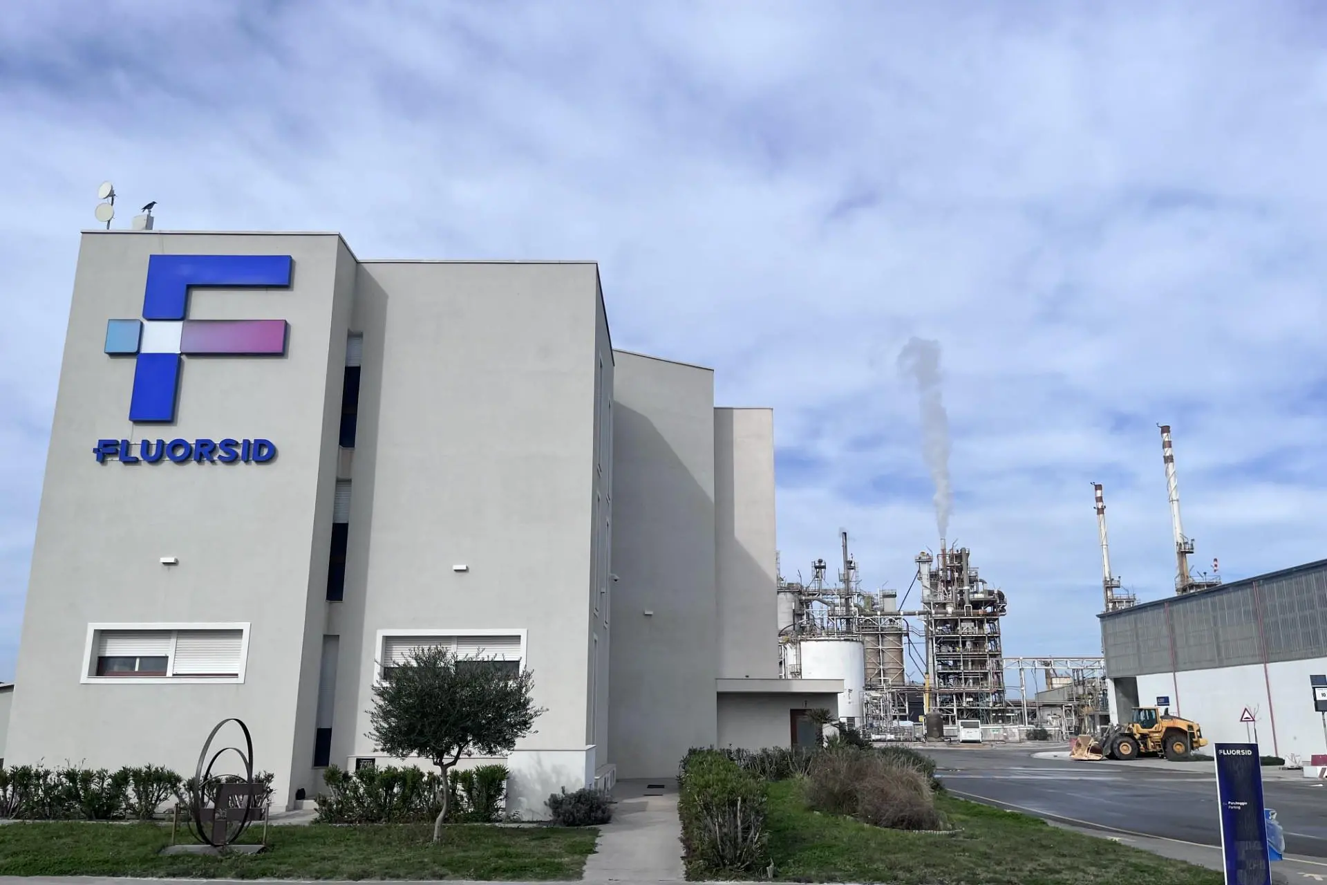 La sede di Fluorsid a Macchiareddu, Assemini