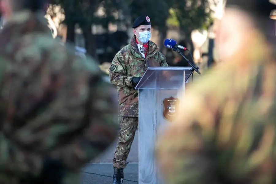 Il comandante del 151esimo Reggimento fanteria