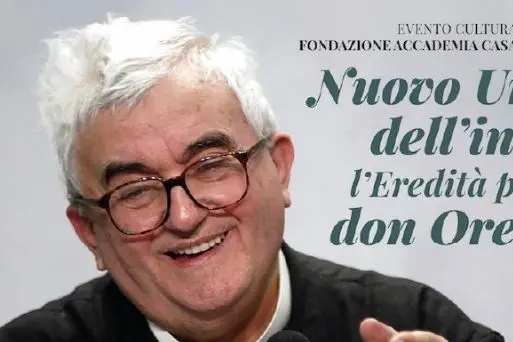Locandina con don Oreste Benzi