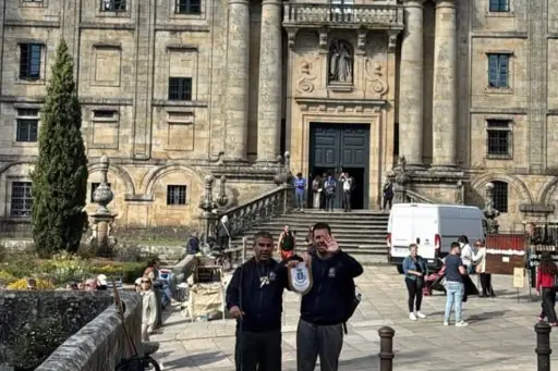 Daniele e Luca a Santiago de Compostela ( foto concessa)