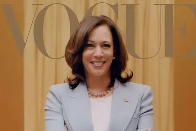 Kamala Harris in copertina (foto Vogue - Instagram)
