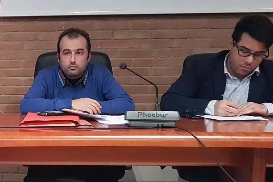 Il sindaco Andrea Santucciu e il vice Luca Corrias