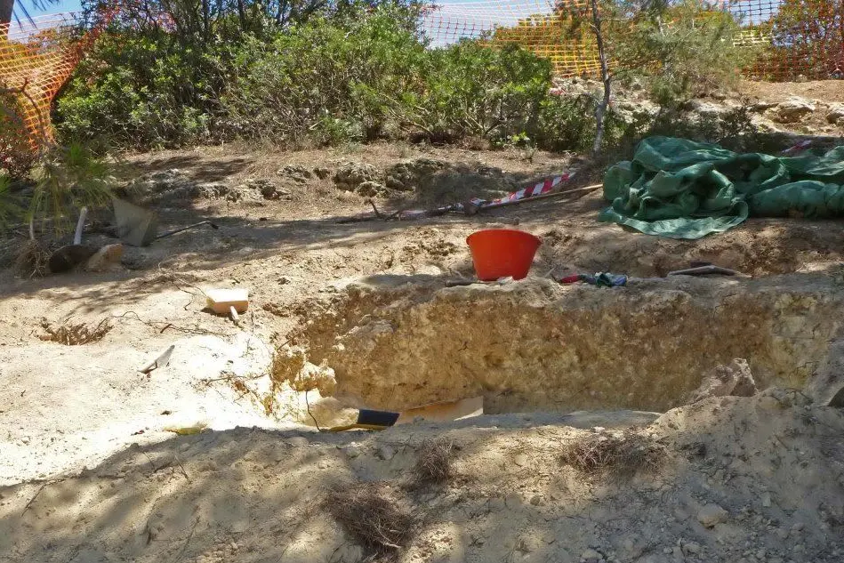 L'immagine della tomba punica a Monte Claro