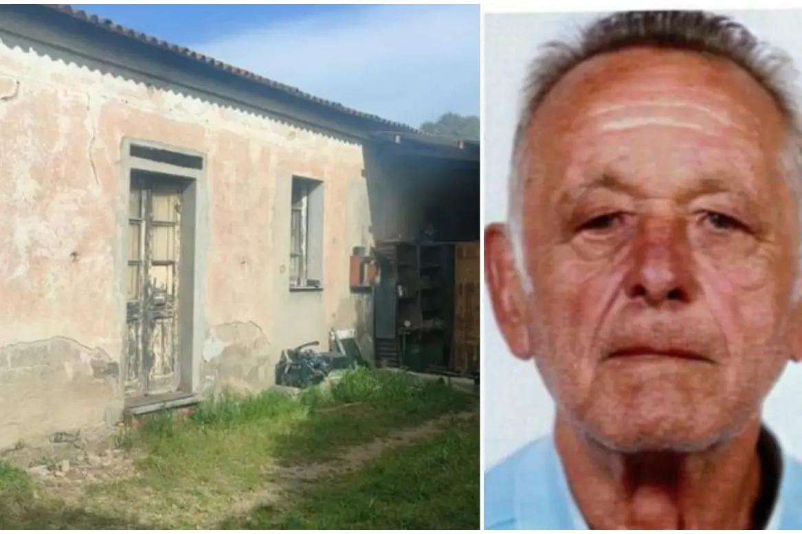 Giuseppe Caddia e la sua casa in campagna