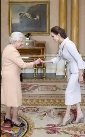 Con la Regina Elisabetta