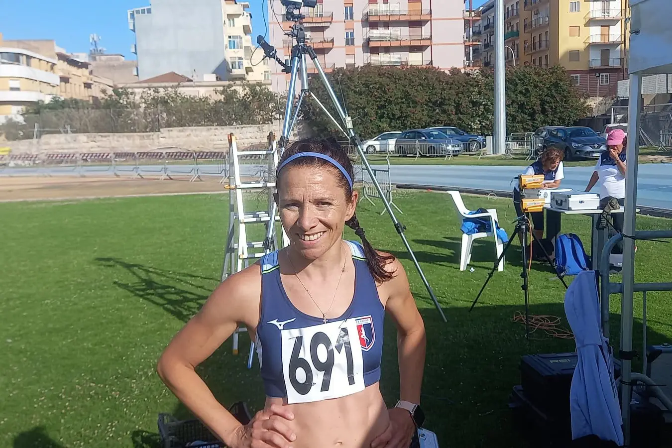 Daniela Lai, 44 anni, atleta della Cagliari Atletica Leggera (foto Lasio)