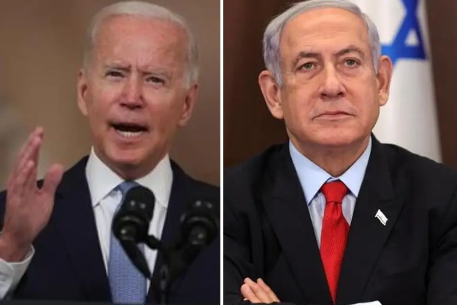 Joe Biden e Benjamin Netanyahu (Ansa)