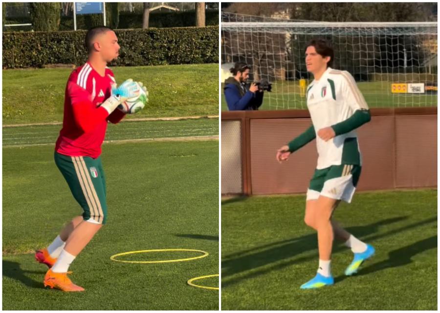 Verso l’Irlanda del Nord: allenamento a ranghi ridotti per gli Azzurri. Ci sono Caprile e Palestra