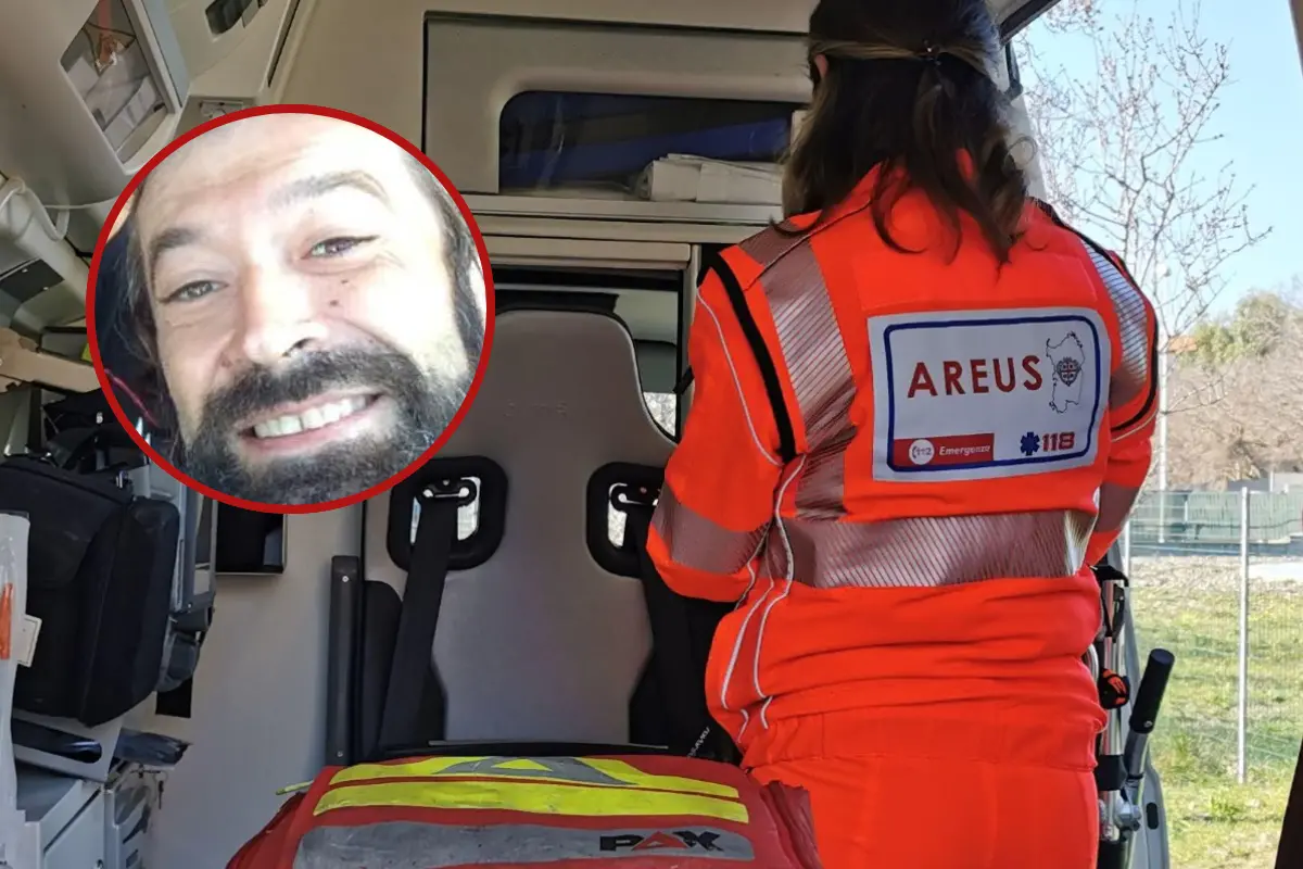 Giuseppe Succu (nel tondo) ha perso la vita dopo una caduta in moto