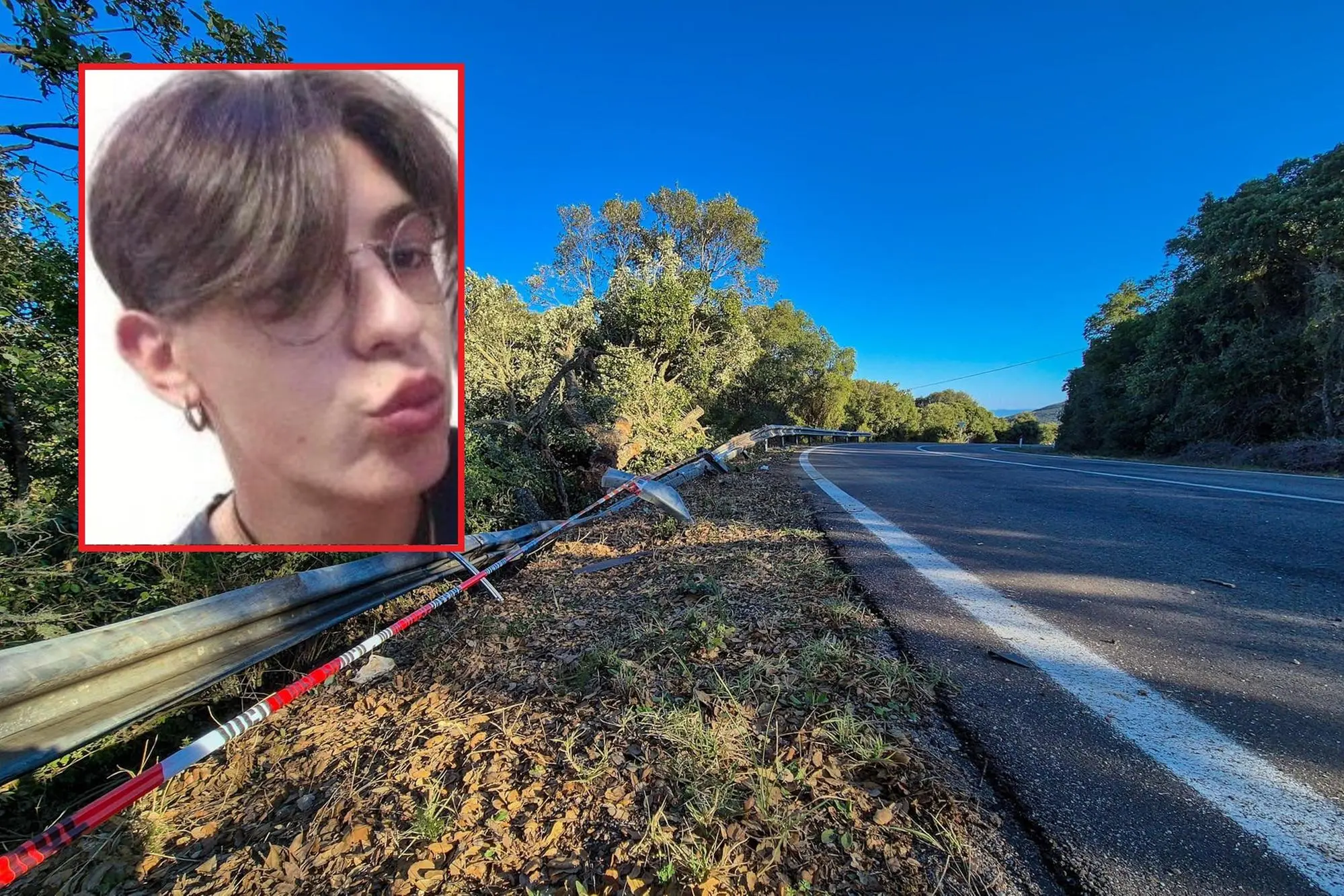 Il luogo dell'incidente e nel dettaglio Nicola Atzori