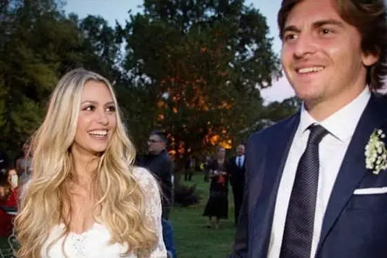 Martina Stella e il marito Andrea Manfredonia (foto da Instagram)