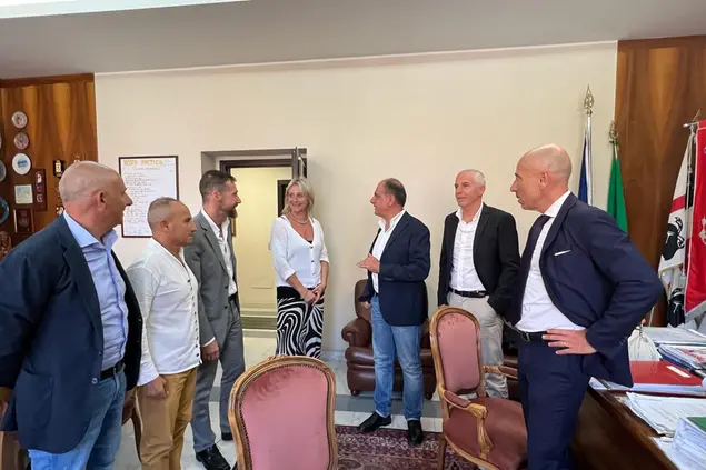 L'incontro tra il sindaco e i delegati Tim