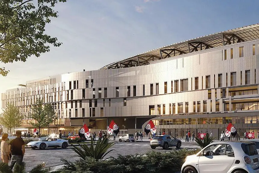 Il render del nuovo stadio