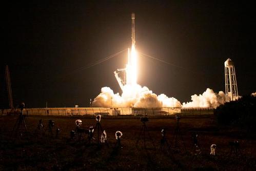 Il lancio del Falcon 9 con Ixpe (Ansa - Nasa)