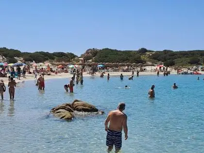 Una veduta di Punta Molentis, Villasimius, 5 giugno 2024. ANSA/ FABRIZIO FOIS
