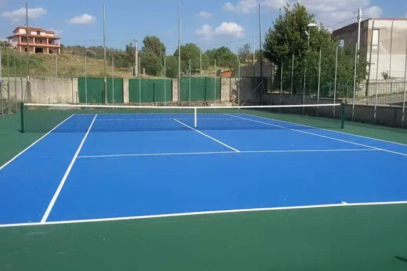 Il nuovo campo da tennis ad Arixi