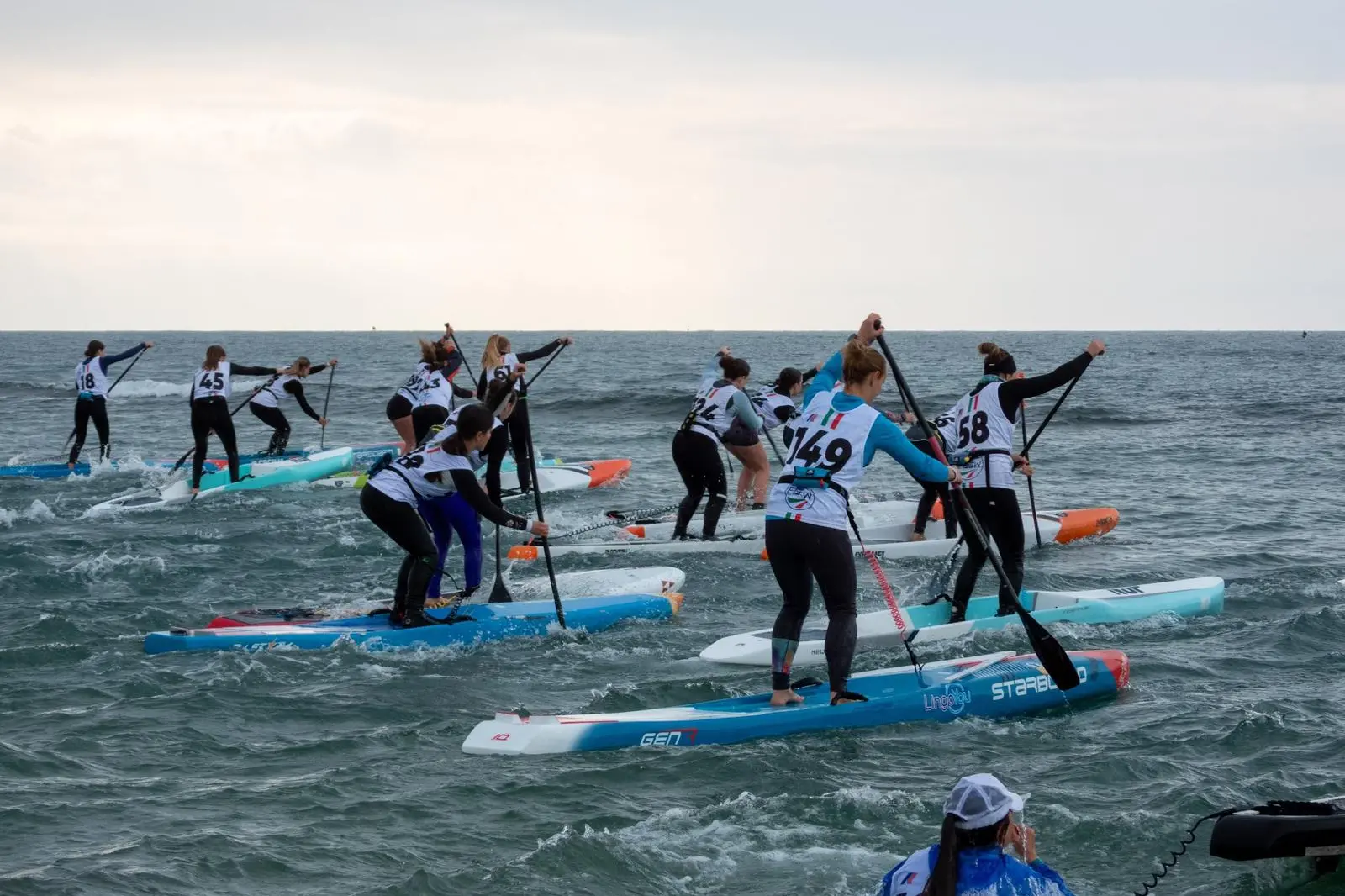 Gli atleti in gara nell'impegno di Ostia (foto concessa)