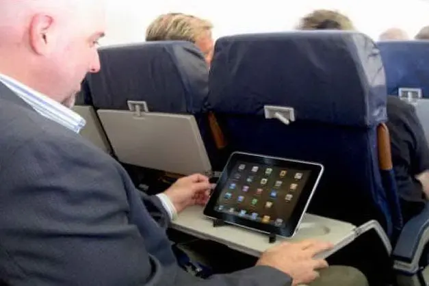 Tablet in aereo