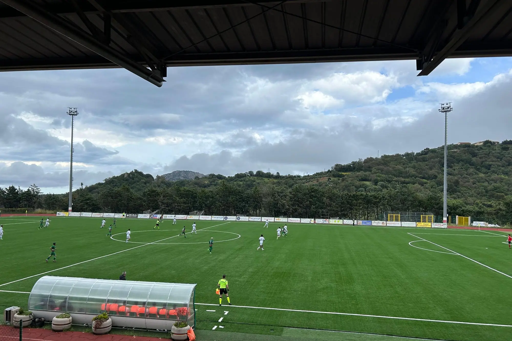 Un momento della partita (foto Secci)