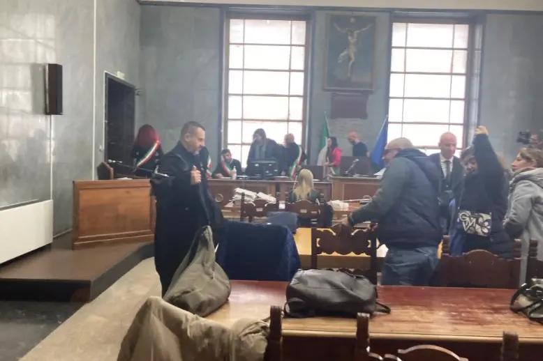 Un'immagine dall'udienza (foto Pala)
