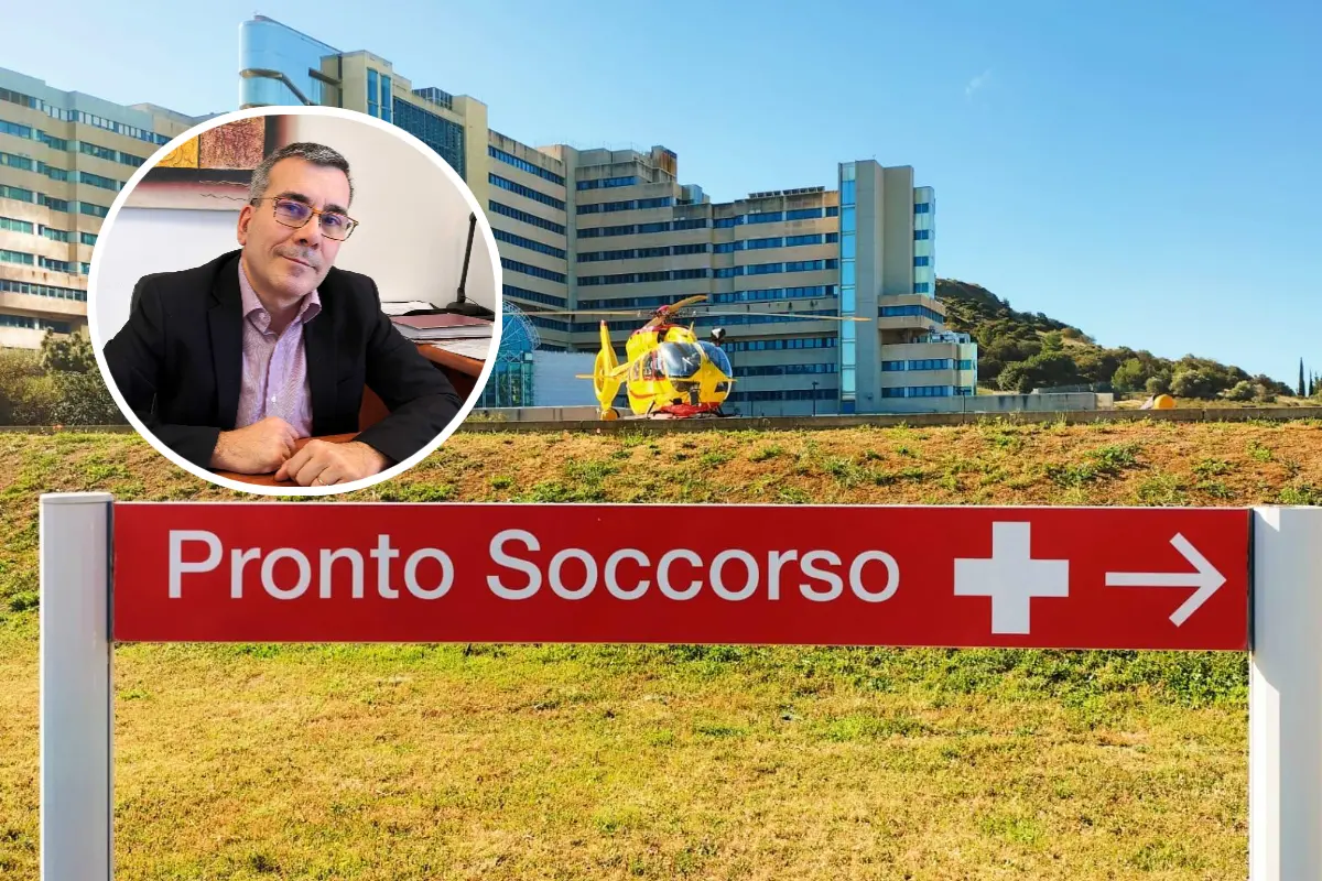 Il Brotzu e, nel tondo, Antonio Guerrieri