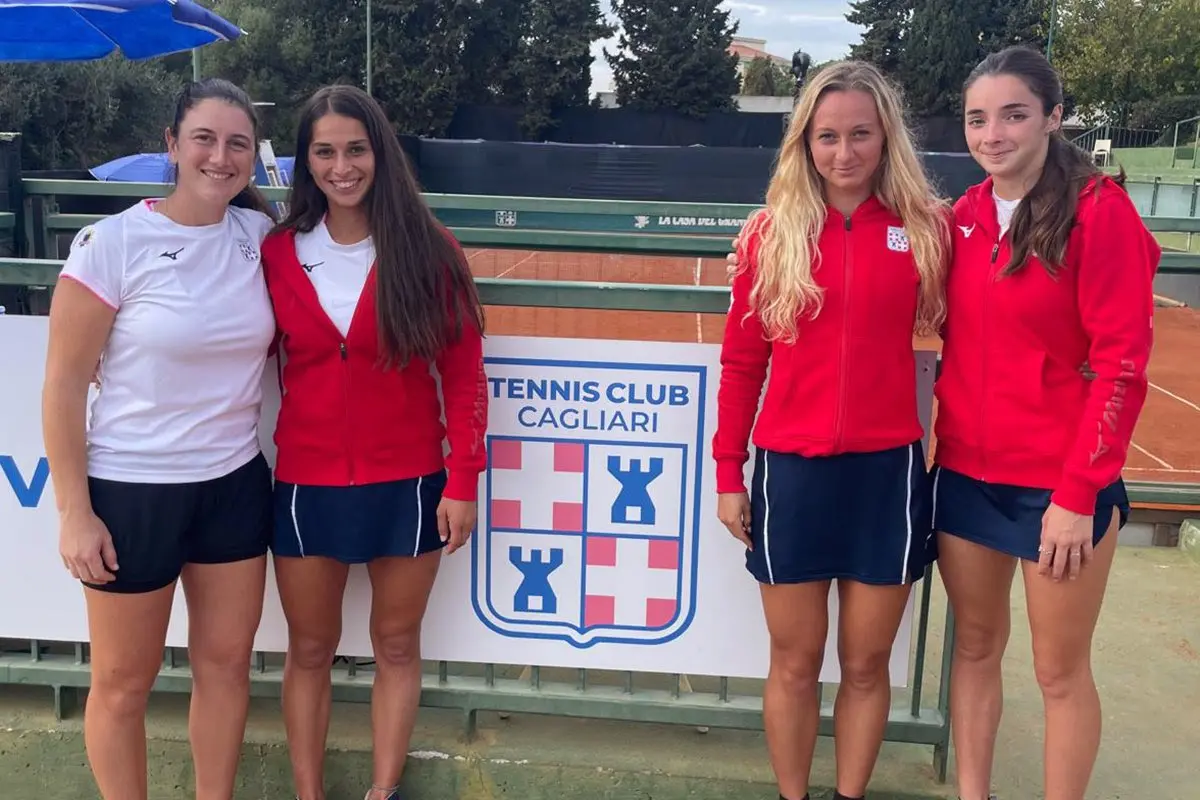 Nuria Brancaccio, Barbara Dessolis, Alessandra Mazzola e Marcella Dessolis (foto Tc Cagliari)