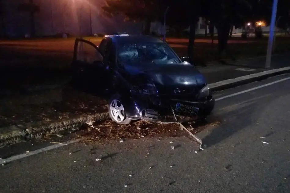 L'auto coinvolta nell'incidente