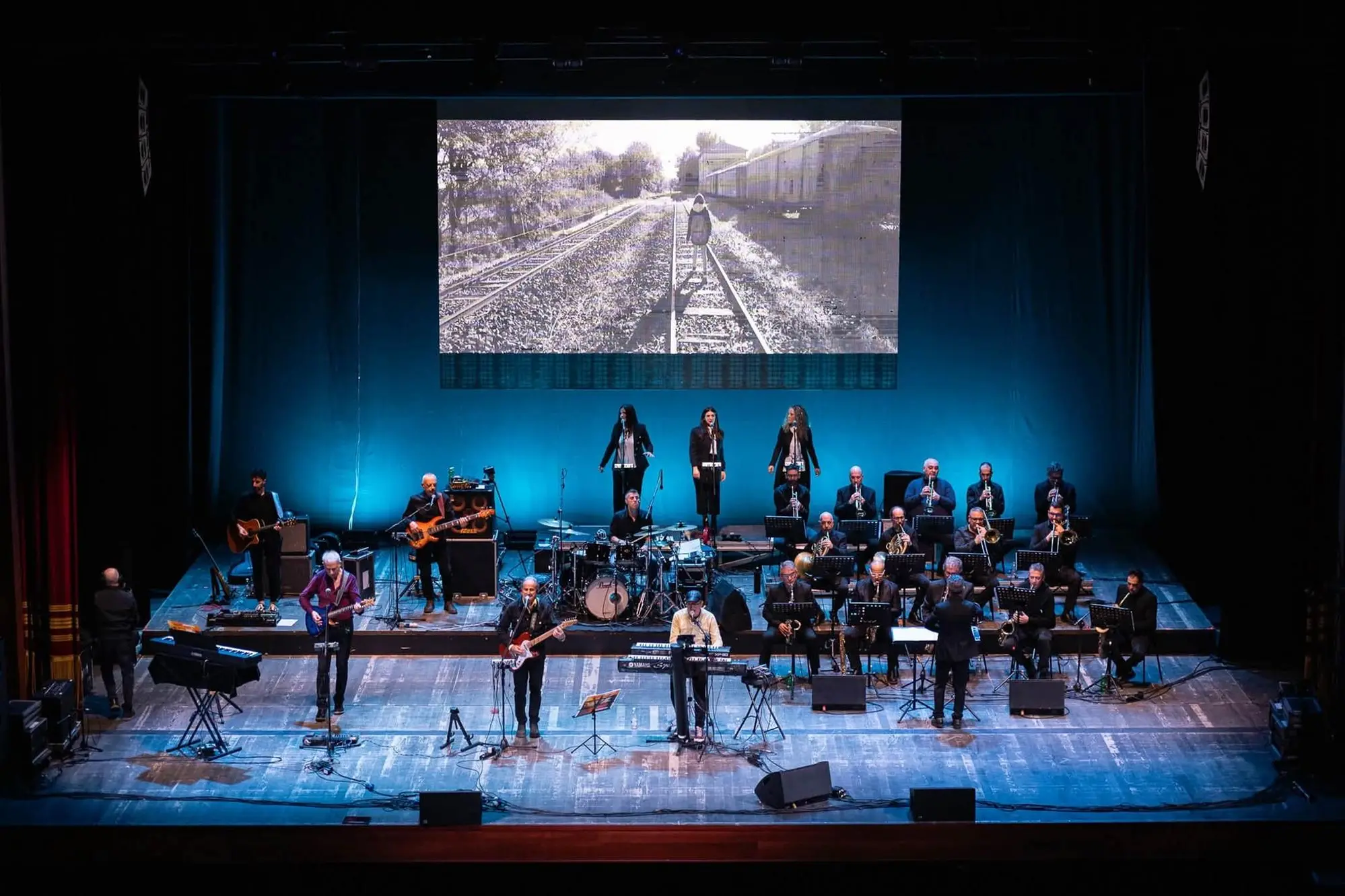 I Bertas e l'Orchestra Jazz della Sardegna (foto di Elisa Casula)