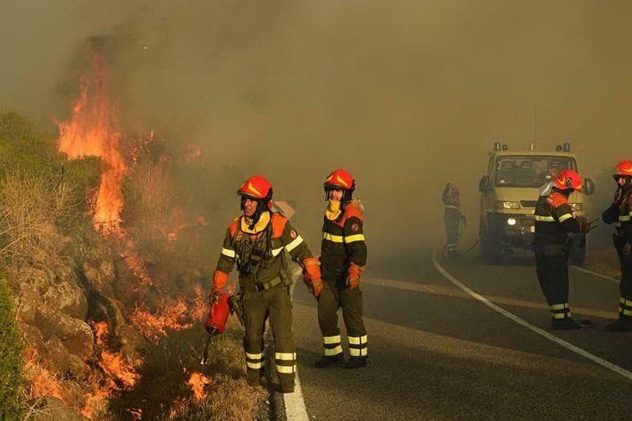 Primo incendio di stagione nell'Oristanese: a fuoco 20 ettari di terreno