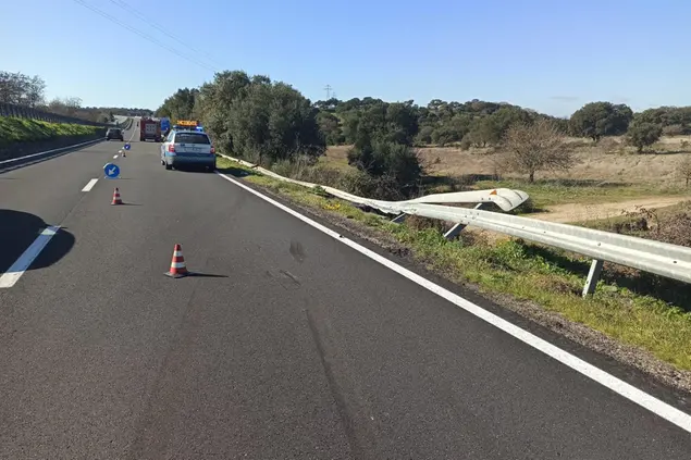 Il luogo dell'incidente (foto Secci)
