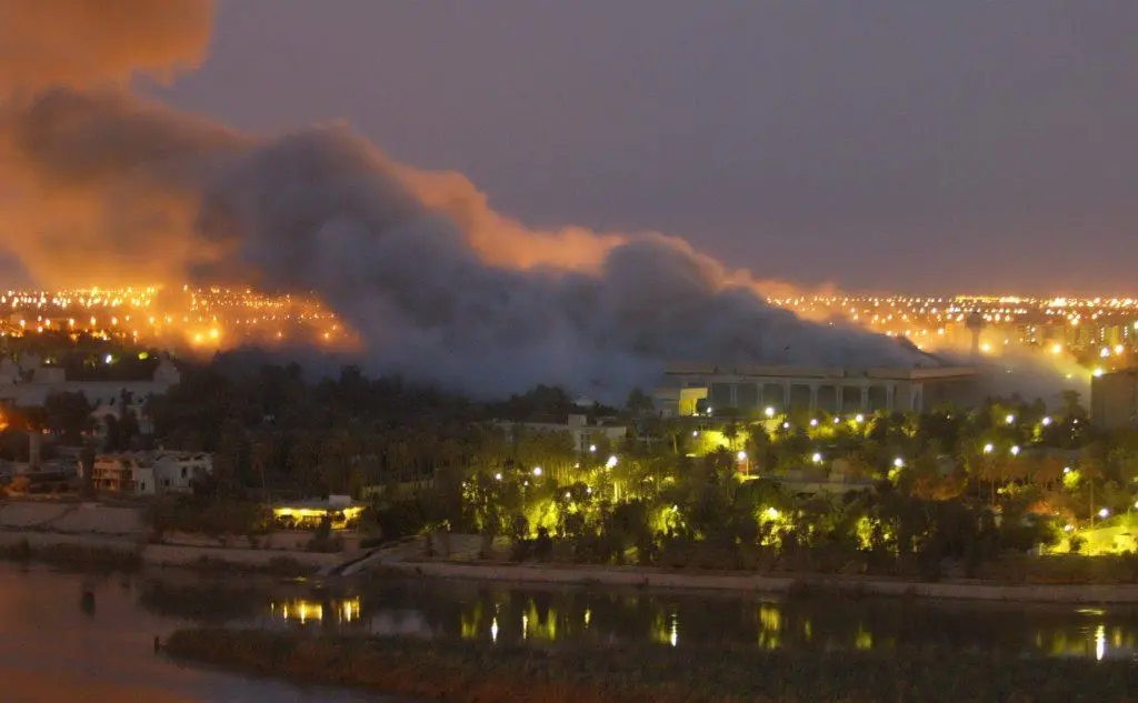 I bombardamenti al palazzo presidenziale di Saddam