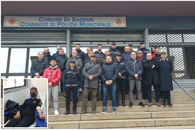 I partecipanti all'iniziativa (foto Polizia locale di Sassari)
