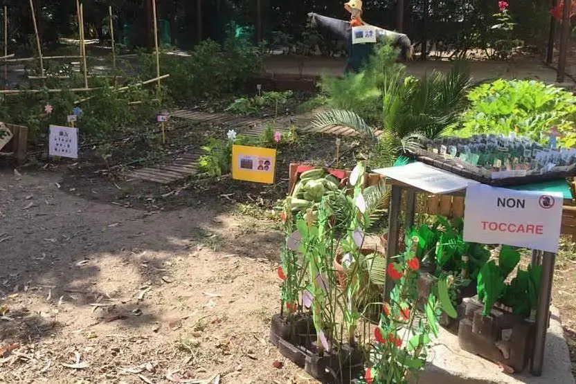 Il giardino allestito dai bambini
