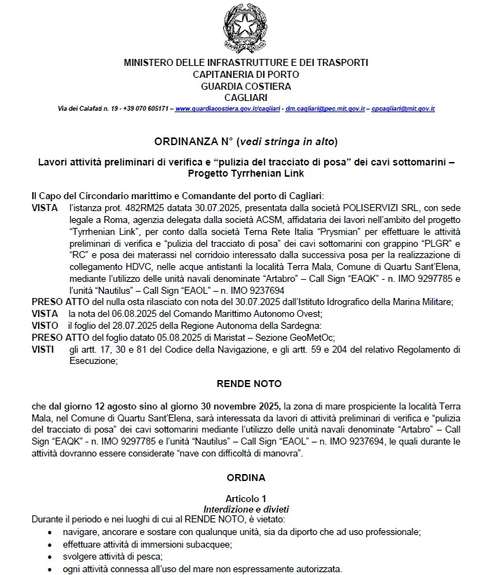 L'ordinanza