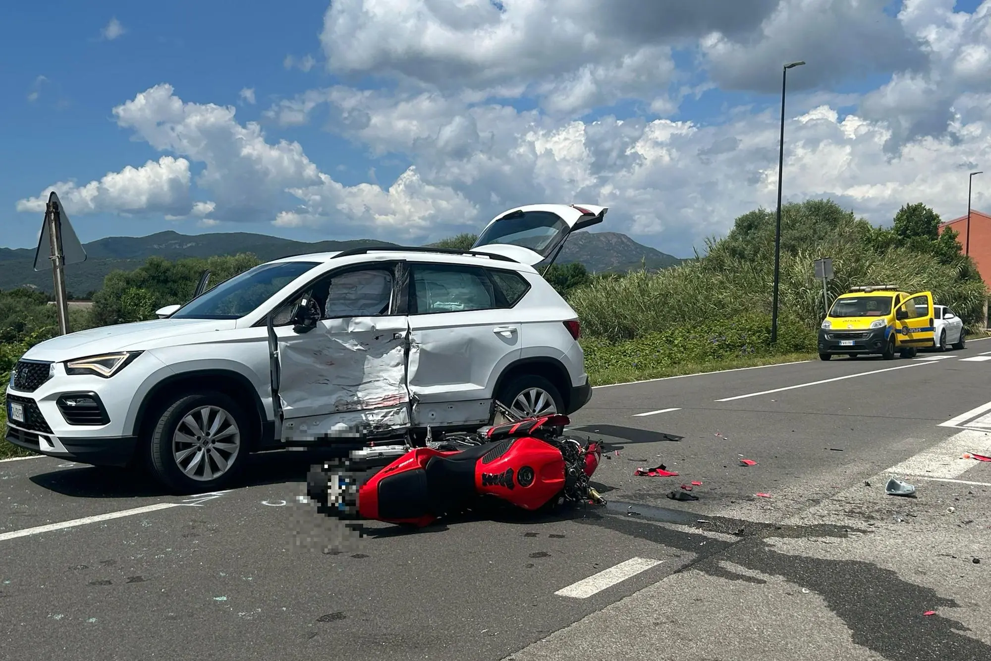 Incidente mortale a Nuxis (Foto Fabio Murru)